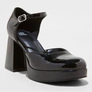 NWT Wild Fable Darcy Mary Jane Platforms in Black Size 9.5